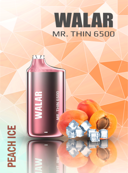 WALAR MR. THIN 6500puffs PEACH ICE