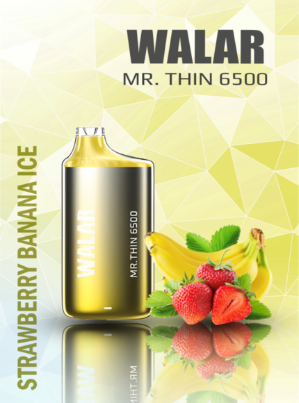 WALAR MR. THIN 6500puffs STRAWBERRY BANANA ICE